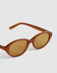The Solina Oval Sunglasses BRONZED CLAY