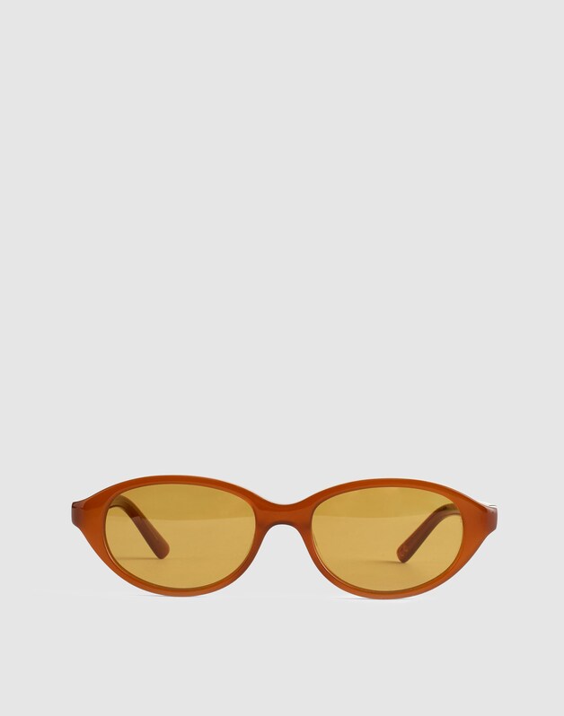 The Solina Oval Sunglasses BRONZED CLAY