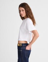 Madewell x Benjamin Talley Smith The Sullivan Boxy Crop Tee WHITE