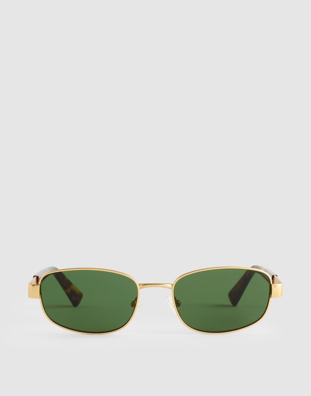 The Codi Rectangular Sunglasses VINTAGE GOLD