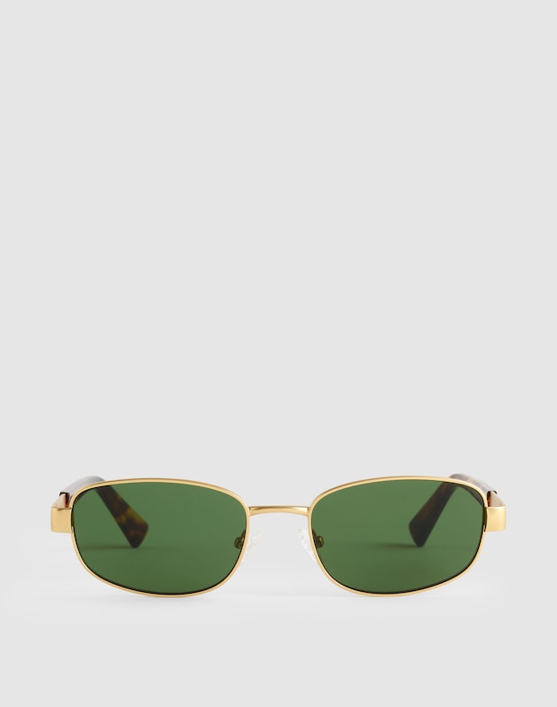 The Codi Rectangular Sunglasses VINTAGE GOLD