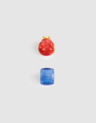 Two-Pack Ladybug Bead Charms ANTIQUE GOLD
