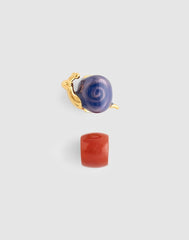 Two-Pack Snail Bead Charms ANTIQUE GOLD