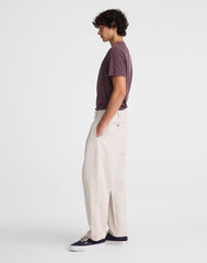 Double-Pleated Trousers in Meridian Linen Blend FORM GREY