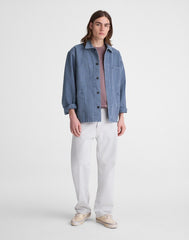 Chore Jacket in Cotton-Hemp Blend FRENCH BLUE