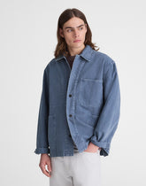 Chore Jacket in Cotton-Hemp Blend FRENCH BLUE