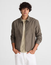 Zip Jacket in Cotton Twill CAPERS