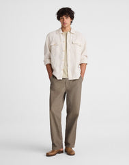 The Station Shirt in Linen BLEACHED
