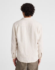 The Station Shirt in Linen BLEACHED