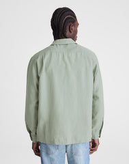 The Long-Sleeve Camp Shirt in Archive Linen Blend FROSTED CEMENT