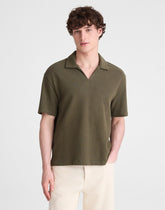 Skipper Polo in Jacquard CAPERS OVERDYE STRIPE