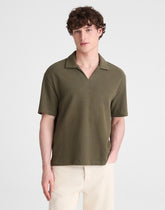 Skipper Polo in Jacquard CAPERS OVERDYE STRIPE