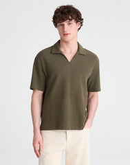 Skipper Polo in Jacquard CAPERS OVERDYE STRIPE