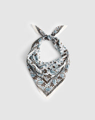 Medium Bandana in Cotton BLK PRINT CHINTZ DK