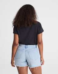 The Curvy Perfect Vintage Mid-Length Short in Foster Wash FOSTER WASH
