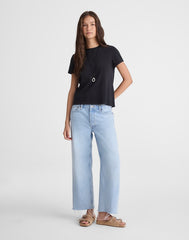 Low-Slung Baggy Crop Jeans in Foster Wash FOSTER WASH
