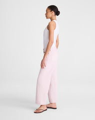 Low-Slung Baggy Crop Jeans MARBLE LILAC