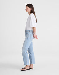 The Short Longline Straight Crop Jean in Foster Wash FOSTER WASH