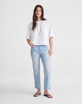 The Longline Straight Crop Jean in Foster Wash FOSTER WASH