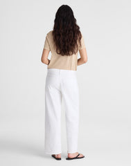Low-Slung Baggy Crop Jeans in Tile White TILE WHITE