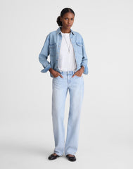 The Short Low-Rise Loose Jean in Foster Wash FOSTER WASH
