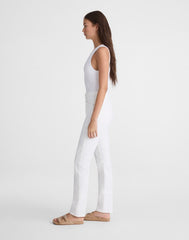 The Pencil Jean in Super Stretch Denim TILE WHITE