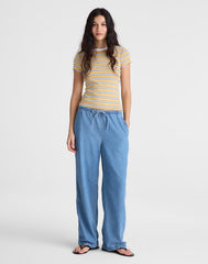 Pull-On Jeans in Airy Denim LIDO WASH