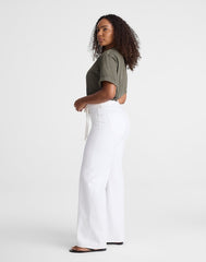 The Curvy Ultimate Wide-Leg Jean TILE WHITE