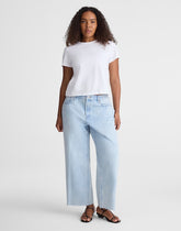 Curvy Low-Slung Baggy Crop Jeans in Foster Wash FOSTER WASH