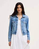 Denim Trucker Jacket WORN MID INDIGO