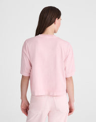 Madewell x Shopbop Boxy Crop Tee in Allday Jersey DREAMY PINK