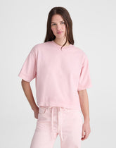 Madewell x Shopbop Boxy Crop Tee in Allday Jersey DREAMY PINK