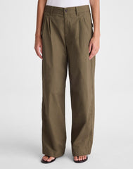 The Everyday Trouser in Poplin FADED IVY