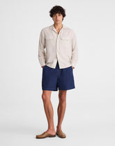 Pull-On Short in Indigo-Dyed Nylon EVERSON WASH