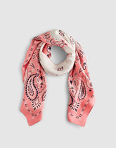 Madewell x Shopbop Oversized Bandana in Silk CORAL BLOOM