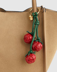 Woven Tomato Bag Charm SCARLETT MULTI