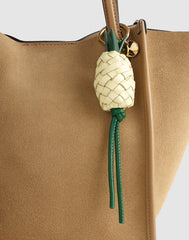 Woven Pineapple Bag Charm PALE PINEAPPLE MULTI