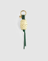 Woven Pineapple Bag Charm PALE PINEAPPLE MULTI