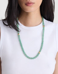 Madewell x Shopbop Semiprecious Beaded Necklace ANTIQUE GOLD
