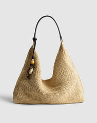 The Mylie Shoulder Bag in Straw NATURAL MULTI