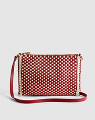 The Signature Woven Crossbody Pouch BRIGHT EMBER MULTI