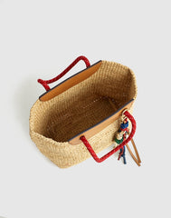 The Woven Mini Tote FESTIVAL RED MULTI