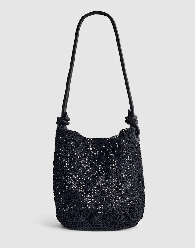 Open-Weave Tote TRUE BLACK