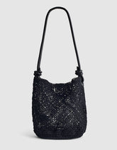 Open-Weave Tote TRUE BLACK