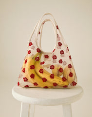Floral-Embroidered Mini Shopper Bag FLORAL MULTI