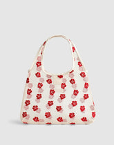 Floral-Embroidered Mini Shopper Bag FLORAL MULTI