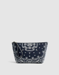 Bandana-Print Zip Pouch CLASSIC NAVY MULTI