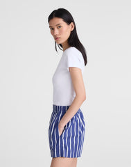 Pull-On Shorts in Poplin COOL NAVY