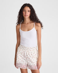 Pull-On Shorts in Poplin VINTAGE IVORY