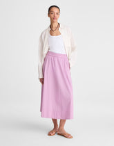 Midi Circle Skirt in Poplin WARM WISTERIA